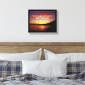 ゼカリヤ4:6力によるキリスト教の力による力によらない キャンバスプリント (インサイチュ (寝室))