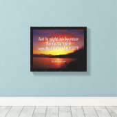 ゼカリヤ4:6力によるキリスト教の力による力によらない キャンバスプリント (インサイチュ (ウッドフロア))