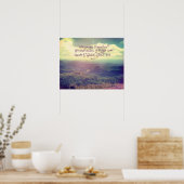 ゼカリヤ4:7ポスター ポスター (キッチン)