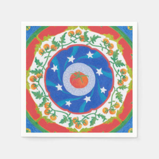 ゼスティトマトパーティーナプキン スタンダードカクテルナプキン