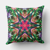 ゼスティ万華鏡のように千変万化するパターン枕 クッション (裏面)