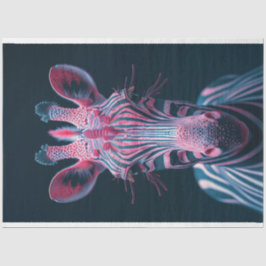 ゼスティ鮮やかピンク色のゼブラのデコページ 薄葉紙