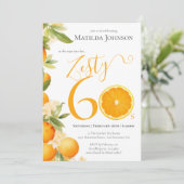 ゼスティ・オレンジおもしろい60th誕生日パーティー 招待状 (スタンド正面)