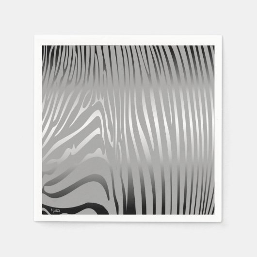 ゼスティ・ゼブラ スタンダードカクテルナプキン (正面)