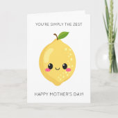 ゼストおもしろいレモンマザーズデイカード カード (正面)