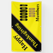 ゼスト4やさしさハッピーサンクスギビング 横断幕 (縦)