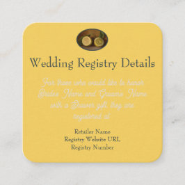 『ゼスト ウィッシーズ』レモン ウェディング レジストリー 封入カード エンクロージャーカード