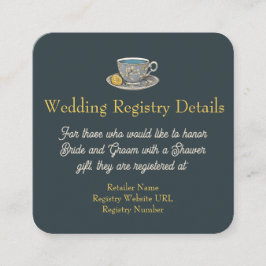 「ゼスト ウィッシーズ」レモン ウェディング レジストリー 封入カード エンクロージャーカード