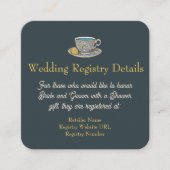 『ゼスト ウィッシーズ』レモン 結婚式 レジストリー 封入カード エンクロージャーカード (正面)