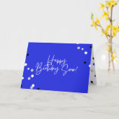 ゼタピベータ折り畳み誕生日カード カード (黄色い花)