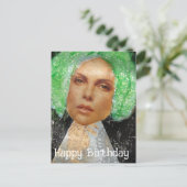 ゼッティウーマン コラージュ ハッピーバースデー ポストカード (スタンド正面)