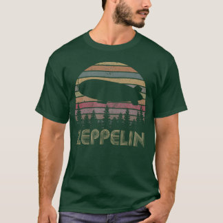 ゼッペリンサンセット 70年代 80年代 飛行船 少年 Tシャツ