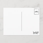 ゼッペリンサンタヴィンテージビクトリアンおもしろいクリスマス シーズンポストカード (裏面)