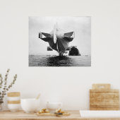 ゼッペリン船尾： 1908 ポスター (キッチン)