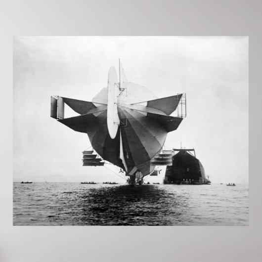 ゼッペリン船尾： 1908 ポスター (正面)