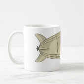 ゼッペリン飛んでいる輸送 コーヒーマグカップ (左)