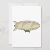 ゼッペリン飛んでいる輸送 招待状 (正面)