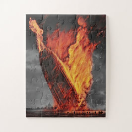 ゼッペリン飛行船ヒンデンブルク災害約1937路 ジグソーパズル