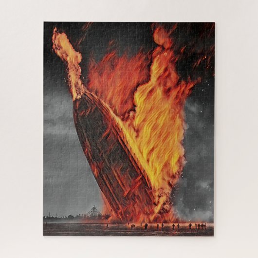 ゼッペリン飛行船ヒンデンブルク1937年頃 ジグソーパズル (縦)