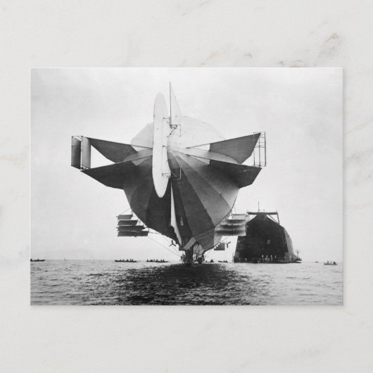 ゼッペリン飛行船， 1908 ポストカード (正面)