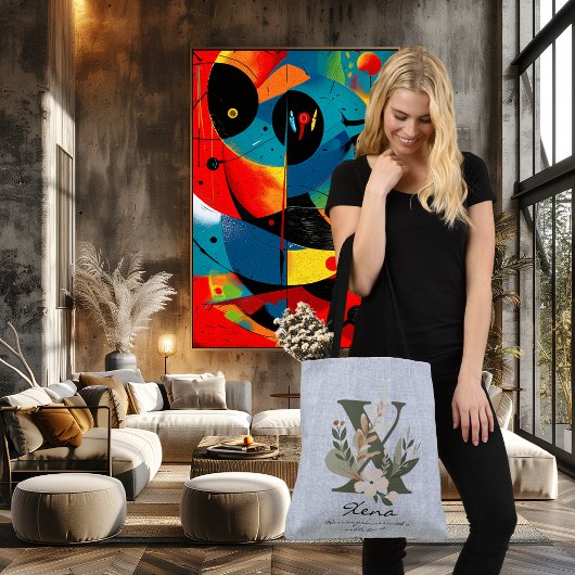 ゼナズノーブルグレース – ボホフローラモノグラム クロスボディバッグ