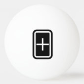 ゼナーカード | プラス記号 卓球ボール (裏面)