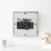 ゼニスE スクエア壁時計 (ホーム)