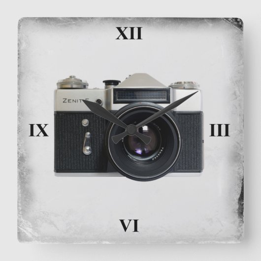 ゼニスE スクエア壁時計 (正面)