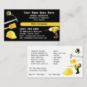 ゼネラルコントラクターHandyMan Do It Allテンプレートバス 名刺 (正面/裏面)