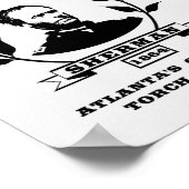 ゼネラルシャーマンアトランタのオリジナルトーチベアラ ポスター (角)