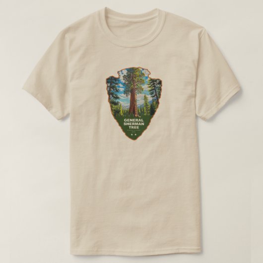 ゼネラルシャーマン木 セコイアNP アローヘッド Tシャツ (デザイン正面)