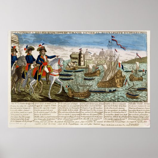ゼネラルボナパルトの旅とエクスプロス1798 ポスター (正面)