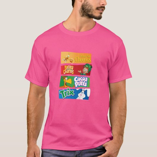 ゼネラルミルズ数々の – フランチャイズ朝食シリアルパン Tシャツ (正面)