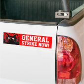 ゼネラル・ストライキ・ナウ バンパーステッカー (トラック上)