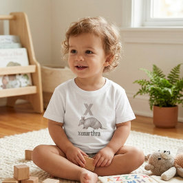 ゼノアルスラ アルマジロ: 教育科学アルファベット トドラーTシャツ