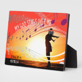 ゼパカスタムニヤ3:17わたしの神は私の上で歌う フォトプラーク (側面)