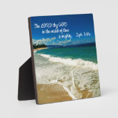 ゼパニヤ3:17その中に主なる神が フォトプラーク (正面)