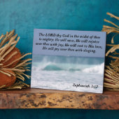 ゼパニヤ3:17その中に主なる神が フォトプラーク (側面)