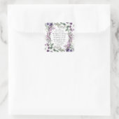 ゼパニヤ3:17彼は喜びをもって上る スクエアシール (バッグ)