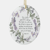 ゼパニヤ3:17彼は喜びをもって上る セラミックオーナメント (右)