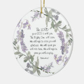 ゼパニヤ3:17彼は喜びをもって上る セラミックオーナメント (左)