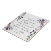 ゼパニヤ3:17彼は喜びをもって上る タイル (側面)