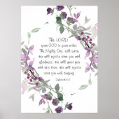 ゼパニヤ3:17彼は喜びをもって上る ポスター (正面)