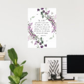 ゼパニヤ3:17彼は喜びをもって上る ポスター (ホームオフィス)