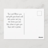 ゼパニヤ3:17彼は喜んでおられる ポストカード (裏面)