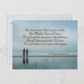 ゼパニヤ3:17歌を歌って喜びなさい。 ポストカード (正面/裏面)