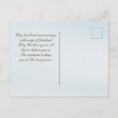 ゼパニヤ3:17歌を歌って喜びなさい。 ポストカード (裏面)