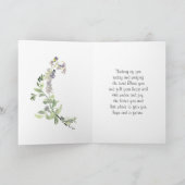 ゼファニア3:17彼があなたを喜ばせる カード (内部)