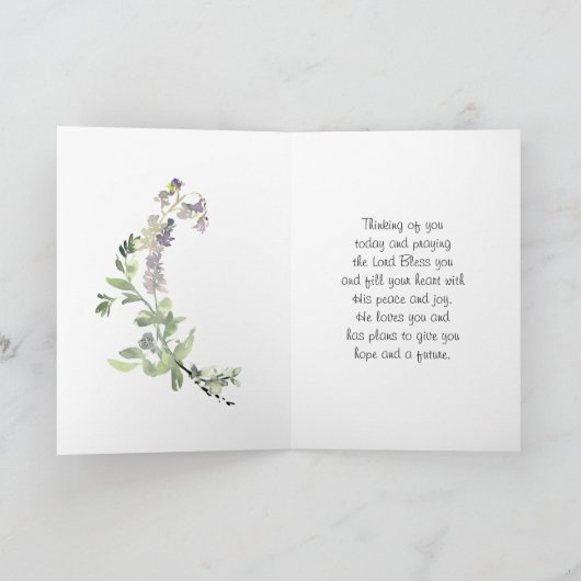 ゼファニア3:17彼があなたを喜ばせる カード (内部)