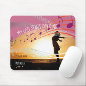 ゼファニア3:17私の神は私の上で歌パーソナライズされたう マウスパッド (マウス)